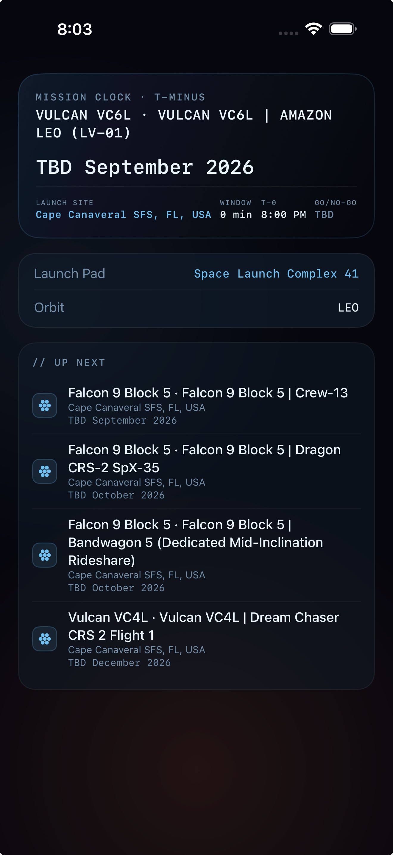 Launch Window screenshot