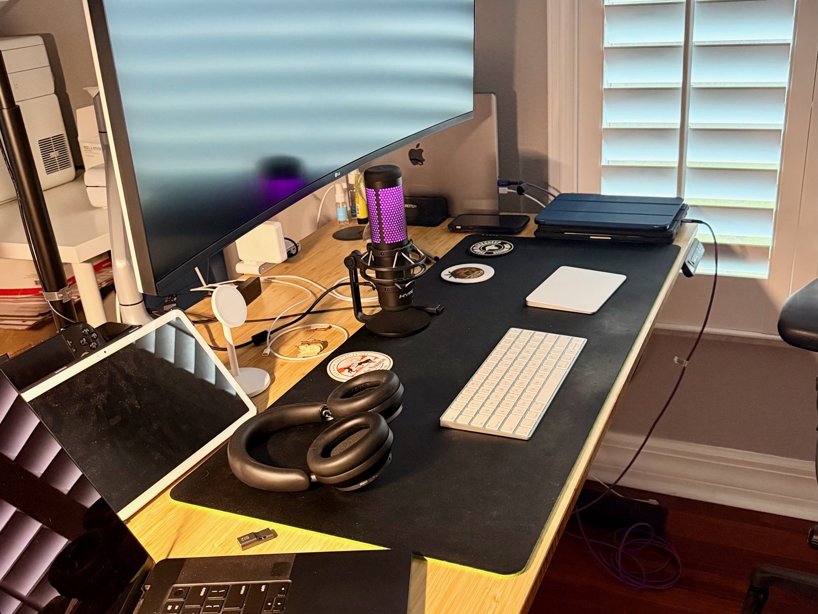 Desk and workspace